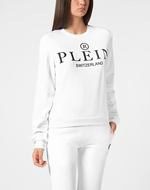 Philipp Plein Sweatshirt Round Neck LS Iconic Plein White XL 4