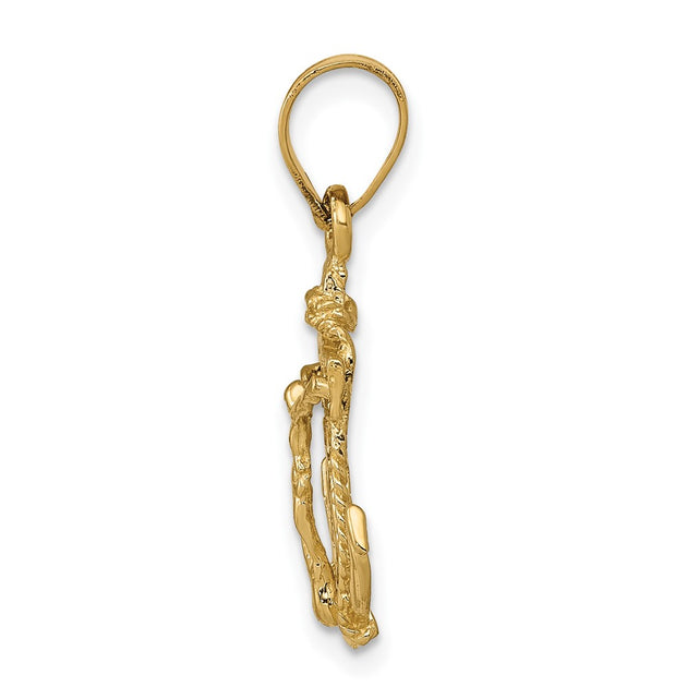 Diamond2Deal Mariners Cross Pendant Yellow Gold 5