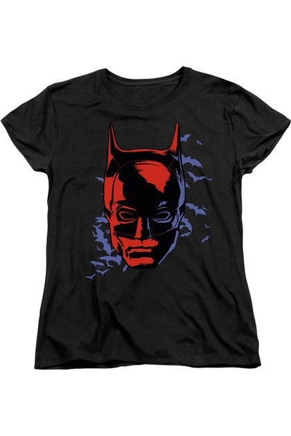Gildan The Batman Shadowed Headshot Short Sleeve Tee Black Large 2