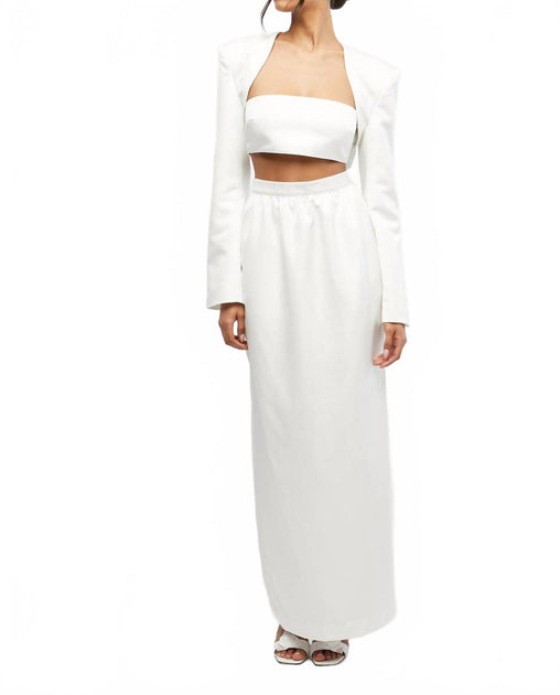 WeWoreWhat Bolero Cropped Top White Small 4