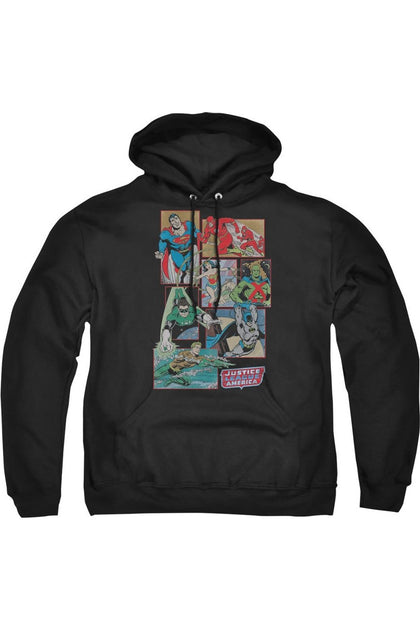Gildan DC Comics Justice League Kapuzenpulli Schwarz XXX-Large 2