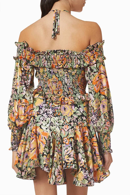 Elliatt Mosaic Mini Dress Multi Medium 3