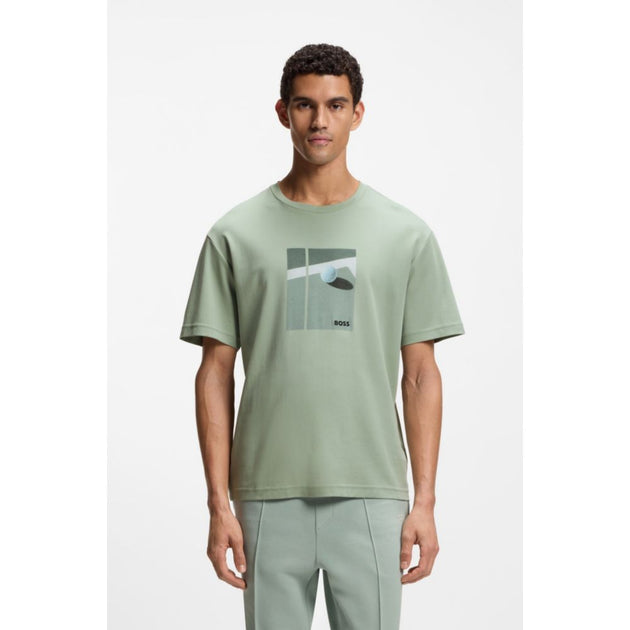 Boss Tennis-artwork T-shirt Vert XXXLarge 4