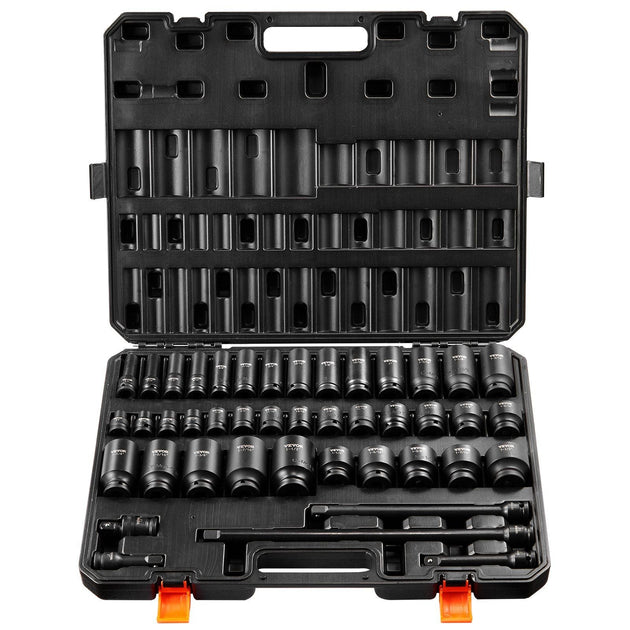 VVOR 43 Piece 1/2 Inch Drive Impact Socket Set Black 3