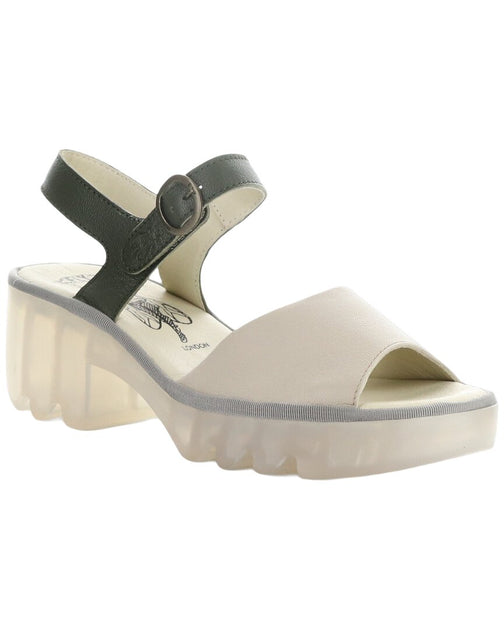 Fly London Tull Sandal White/Green EU 41 2