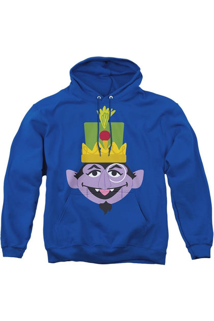 Gildan Sesame Street Christmas Nutcracker Count Hoodie Blue Medium 2