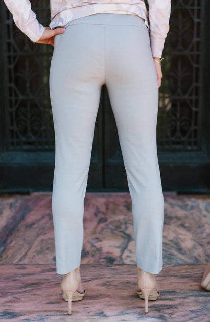 Nic + Zoe Crop Wonderstretch Pant Grey US 0 4