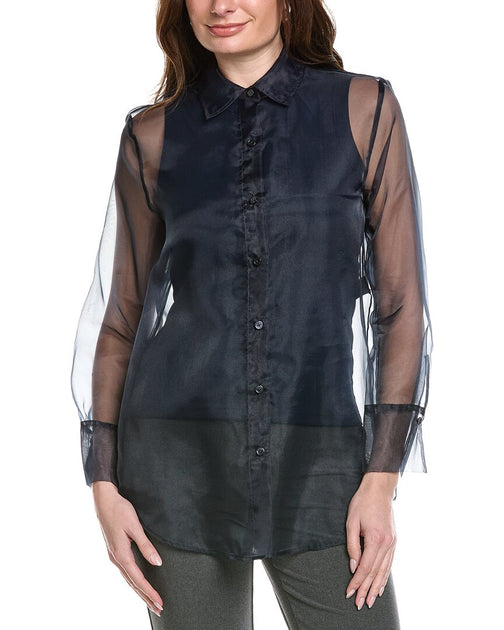 Kenneth Cole Over Small Dark Navy Female Shirt 2