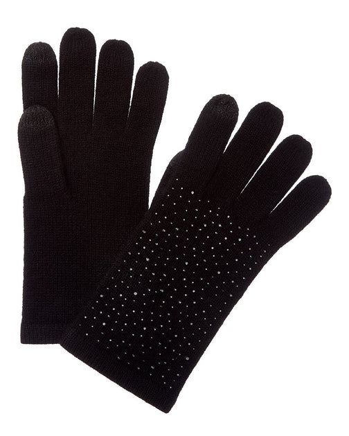 sofiacashmere Scattered Heat Set Cashmere Glove Black One Size 2