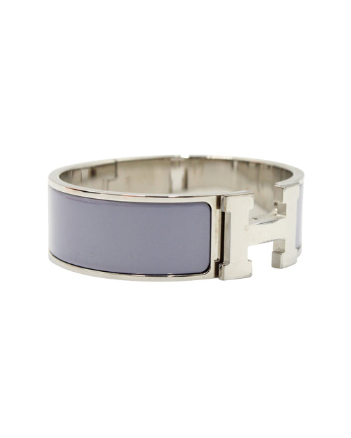 Hermès Clic Clac H Gm Bracelet In Pastel Purple Enamel ShopSimon