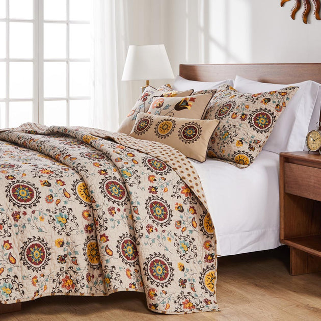 BreeBe Andorra Quilt Set Multicolor Full/Queen 2