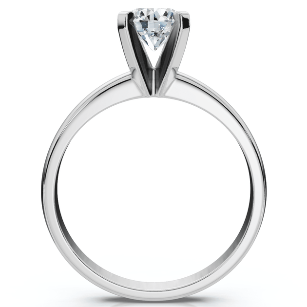 Pompeii3 Lab Grown Diamond Solitaire Engagement Ring White Gold US 9 3