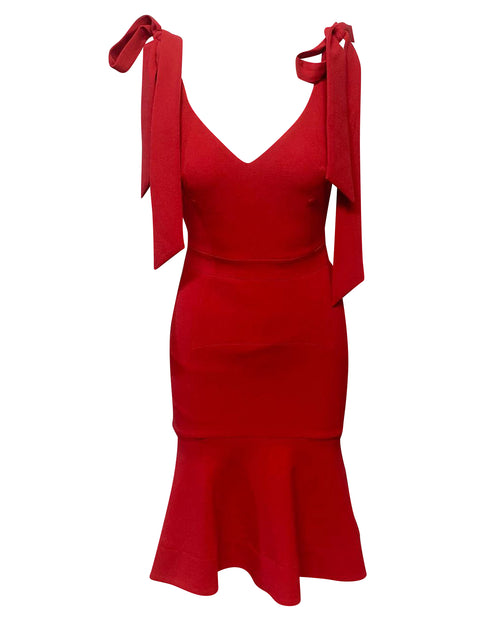 Rebecca Vallance Midi Dress Red EU 34 2