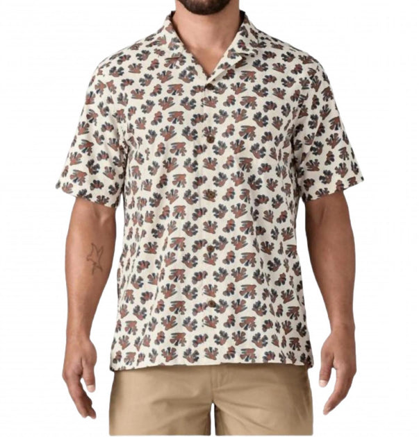 Patagonia Tidal Threads Camp Shirt Beige Small 2