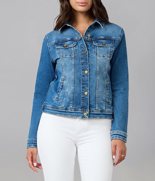 Lola Denim Gabriella Denim Jacket Blue Large 2