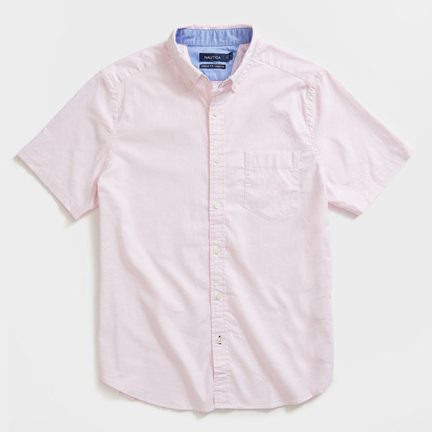 Nautica Herren Solid Oxford Kurzarmhemd 4