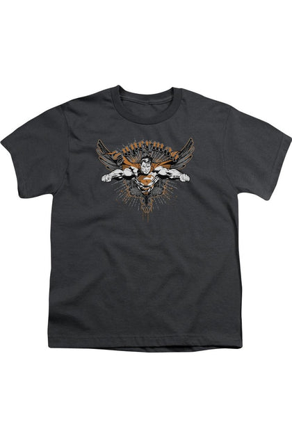 Gildan Superman Take Wing Short Sleeve T-Shirt Black Small 2