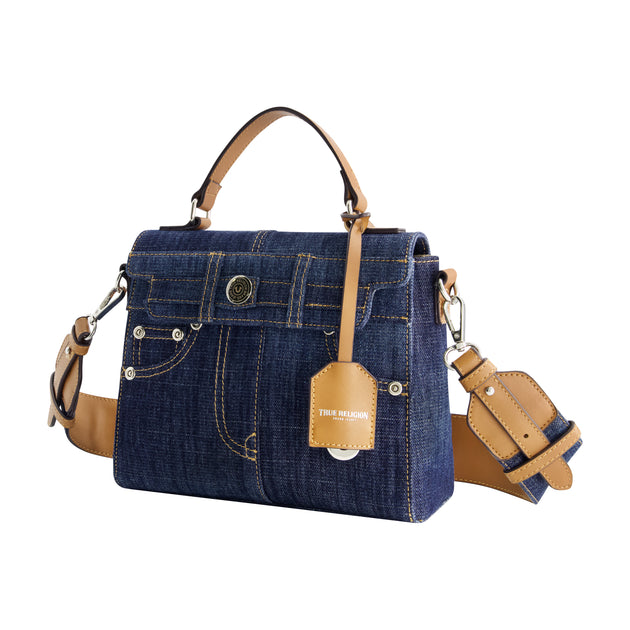 True Religion Jean Pocket Mini Flap Blue Mini Bag 4