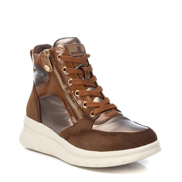 XTI 43841 Wedge Booties Beige US 7 3