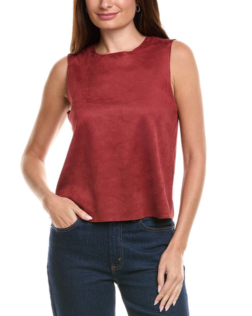 Vince Camuto Tank Top Red Large 2