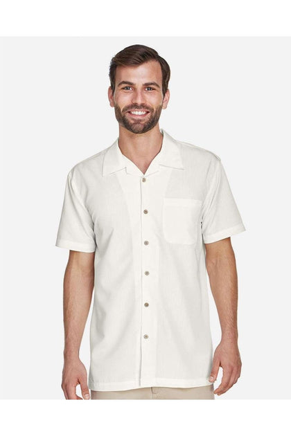 Harriton Barbados Camp Shirt White XXL 4