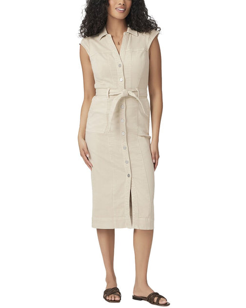 PAIGE Jaxsyn Midi Dress Beige US 2 2