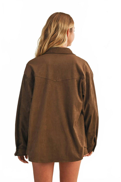 Mustard Seed Oakley Studded Fringe Jacket Dark Oak Large 4