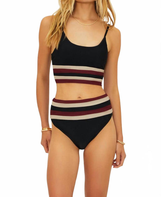 Beach Riot Mae Swim Top Black Small 2