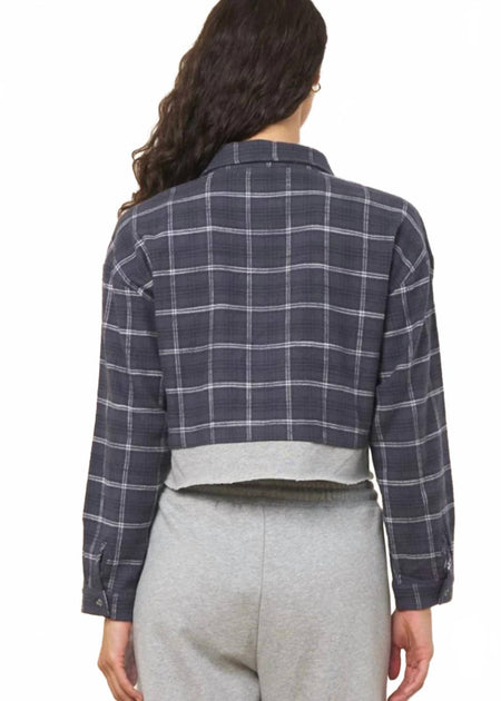 Vintage Havana Flanellhemd Grau Small 4