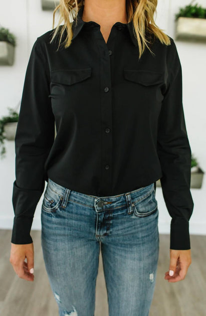 Lysse Brinkley Shirt Black Small 2