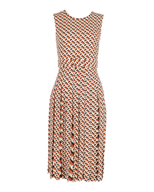 Diane Von Furstenberg Sleeveless Dress Brown XS 2
