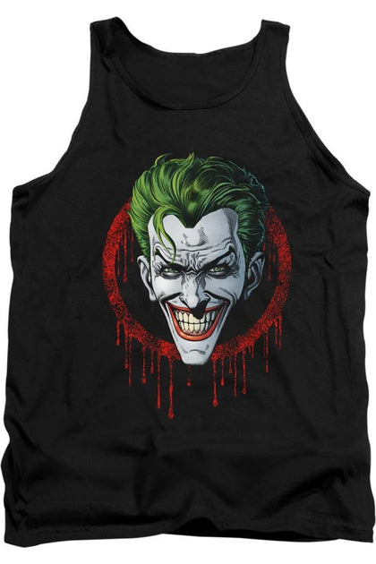 Gildan Batman Joker Drip Tank Top Black XXL 2