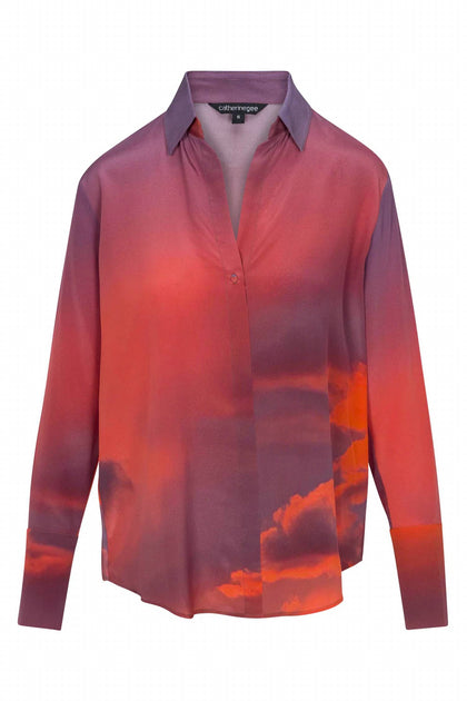 Catherine Gee Daria Silk Blouse Multi Large 3