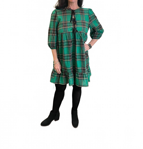 green plaid mini dress Minnie In VIB Julia Sokele ZARA Work Maxi Dresses Hips 38 Size:11.5 E
