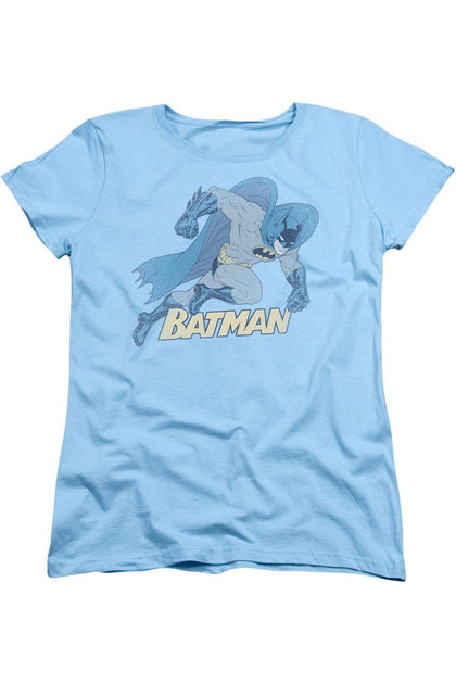 Gildan Batman Running Retro Short Sleeve T-Shirt Blue Large 2