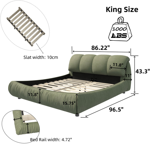Streamdale Upholstered Platform Bed 4