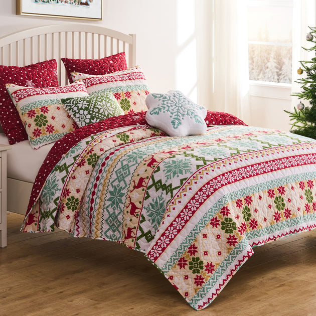 BreeBe Fair Isle Snow Quilt 4
