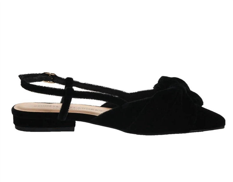Chinese Laundry Harmony Velvet Flats Black US 6 3