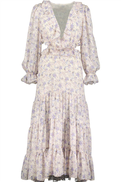 Bishop + Young Paloma Maxi Dress Purple XS 2