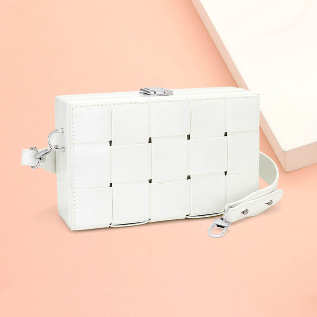 FASHNZFAB Square Crossbody Bag Pink One Size 3
