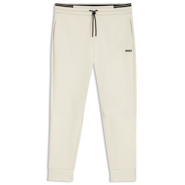 Boss Cotton Tracksuit Bottoms Beige XXL 2