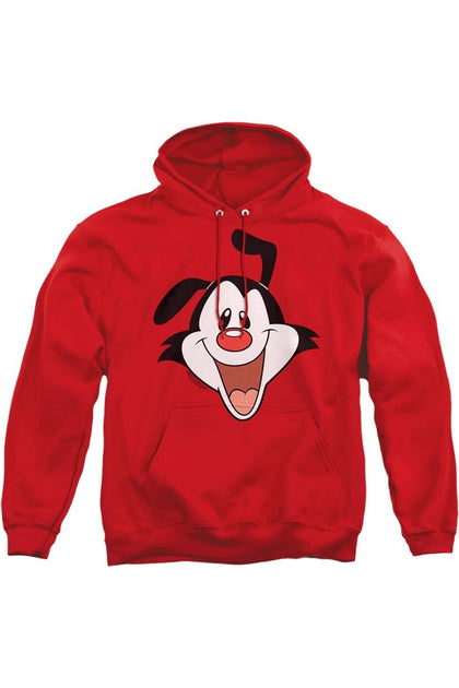 Sweat à Capuche Gildan Animaniacs Yakko Head Rouge Large 2