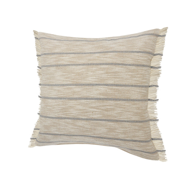 Hivvago Throw Pillow Taupe/Dusty Blue 20in 4