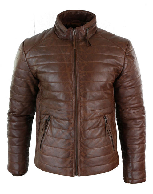 TruClothing Puffer Jacket Leather Black XXXLarge 2
