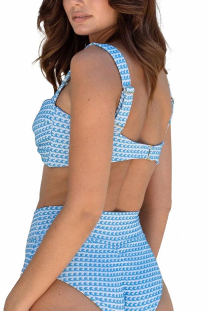 Montce Hayden Bikini Top Blue Medium 3