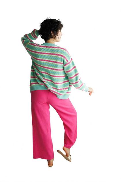 FRNCH Aymie Pant Pink Large 3