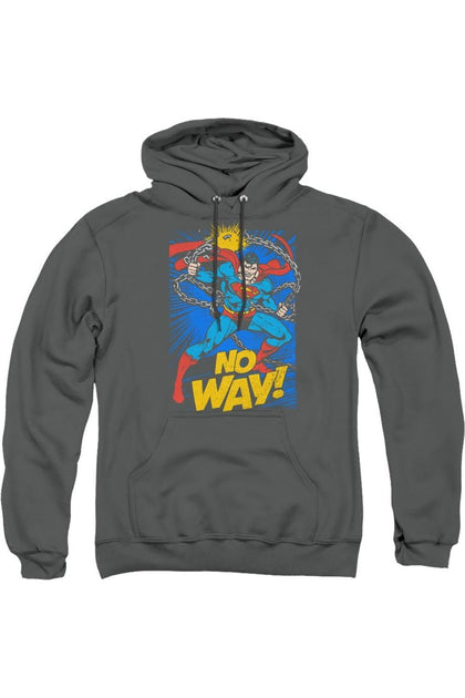 Gildan DC Comics No Way Hoodie Grey Small 2