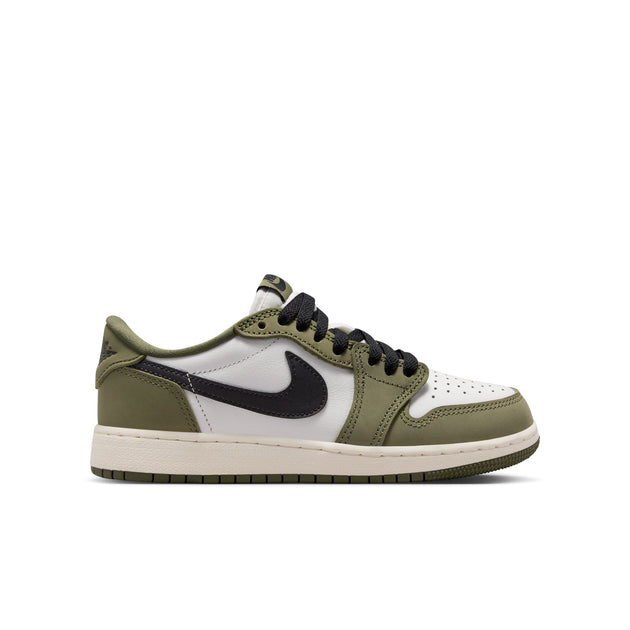 Jordan 1 Retro Low Medium Olive Summit White Green US 4 2