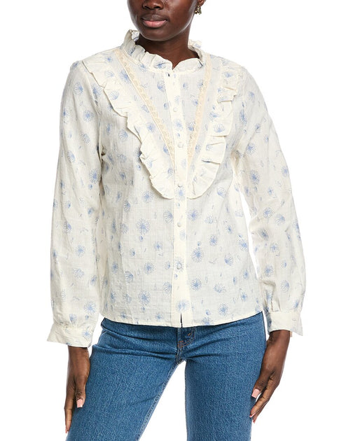 Anna Kay Flowy Fleur Blouse White Small 2