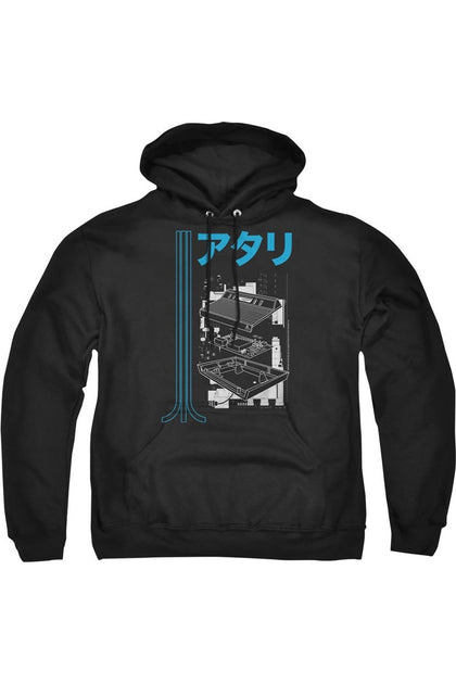 Gildan Atari Schematic Sweat à Capuche Noir Large 2